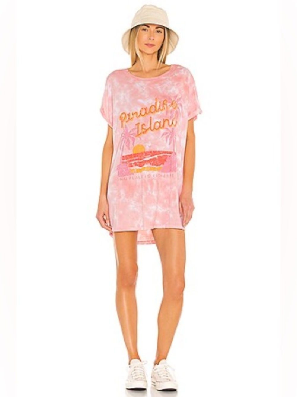 Show Me Your Mumu Paradise Island Tee M Pink Tie Dye Tshirt
